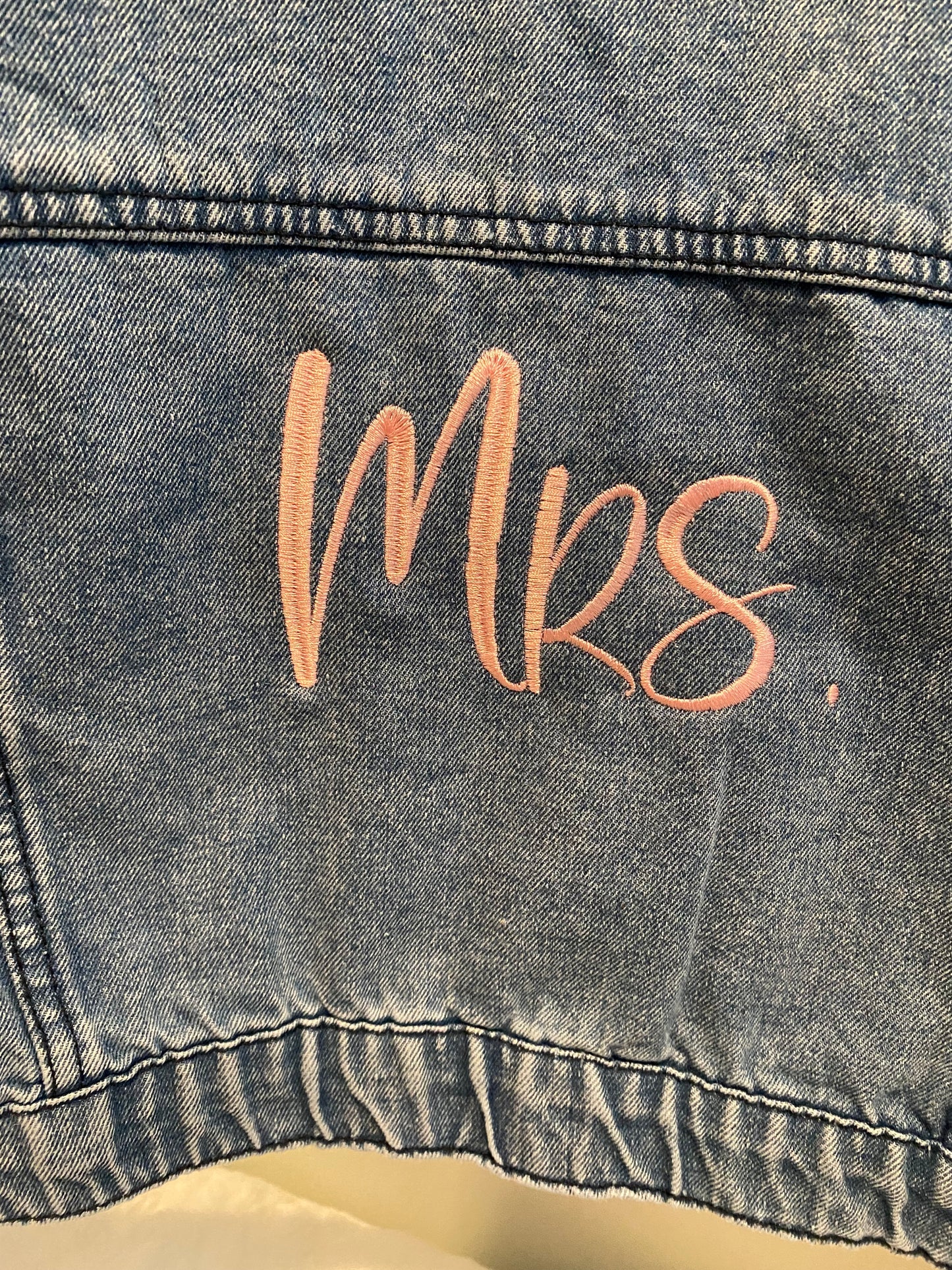 Custom Bride Jean Jacket