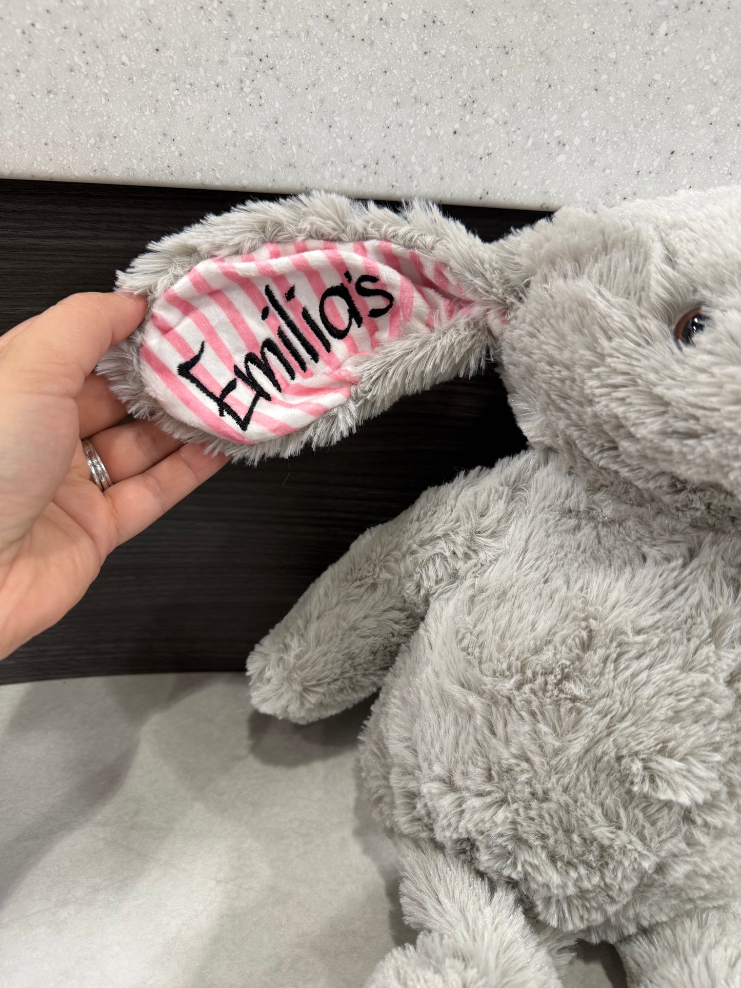 Embroidered Baby Stat Bunny Ears