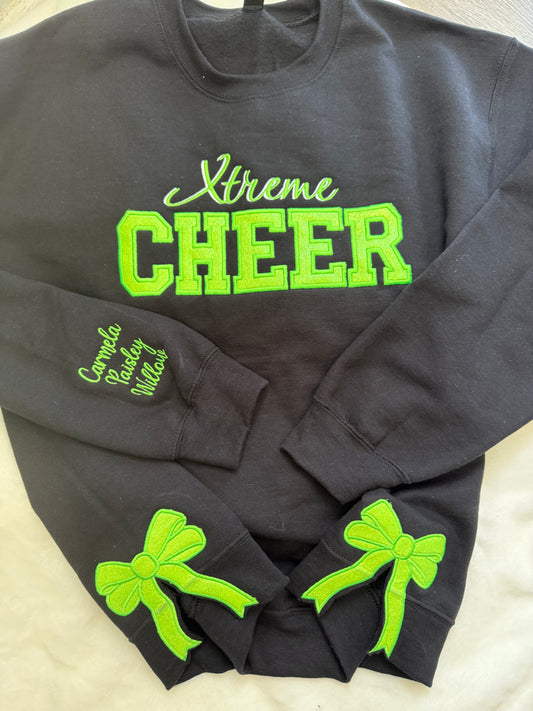 XTREME Cheer w/ Bows Crewneck